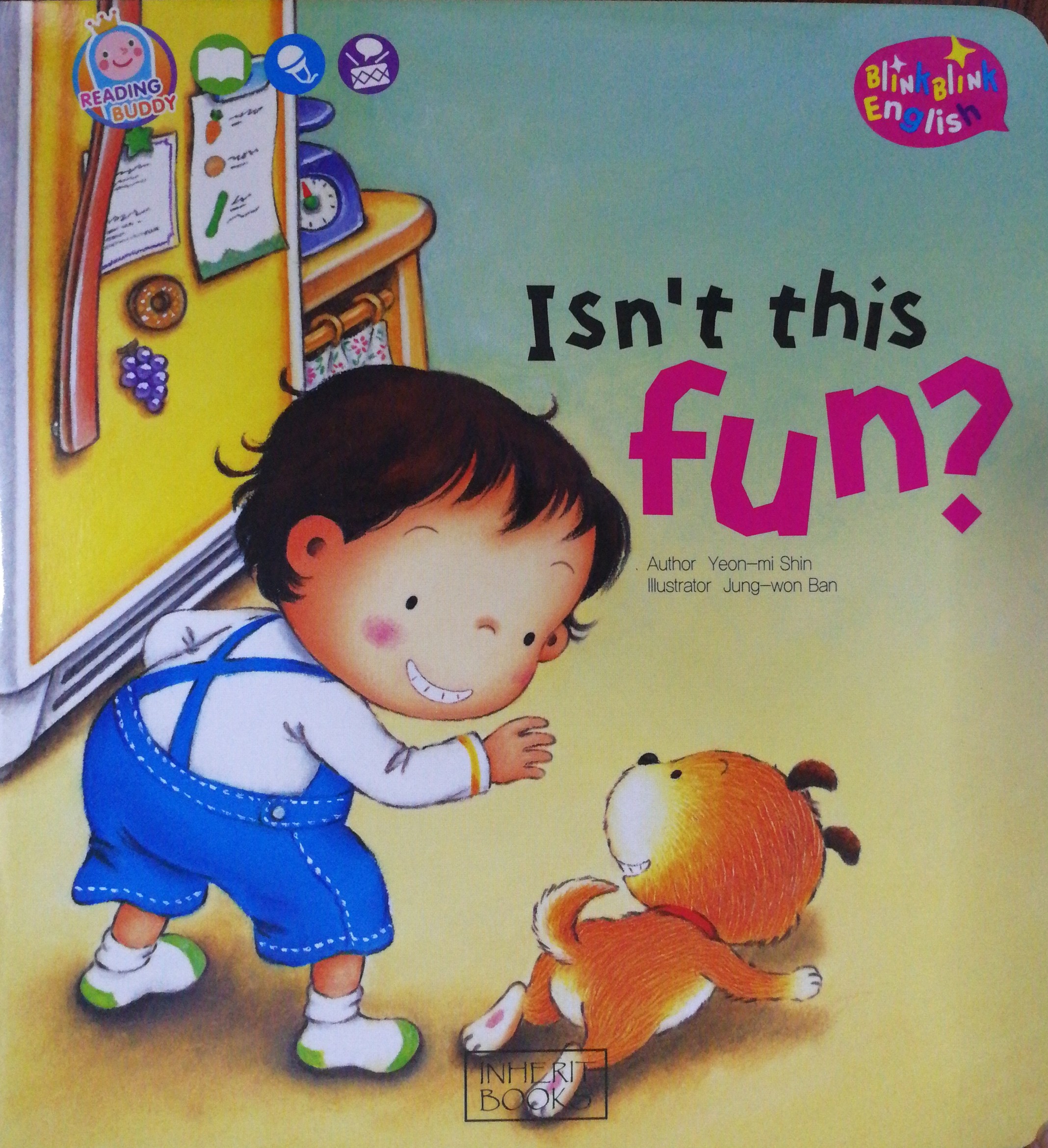 Blink blink English:Isn't this fun?