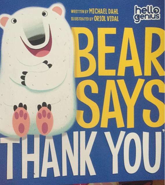 bear says thank you