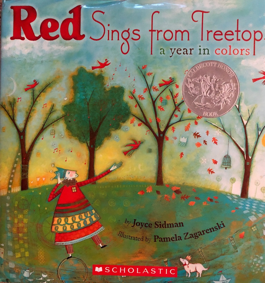 Red sings from treetops