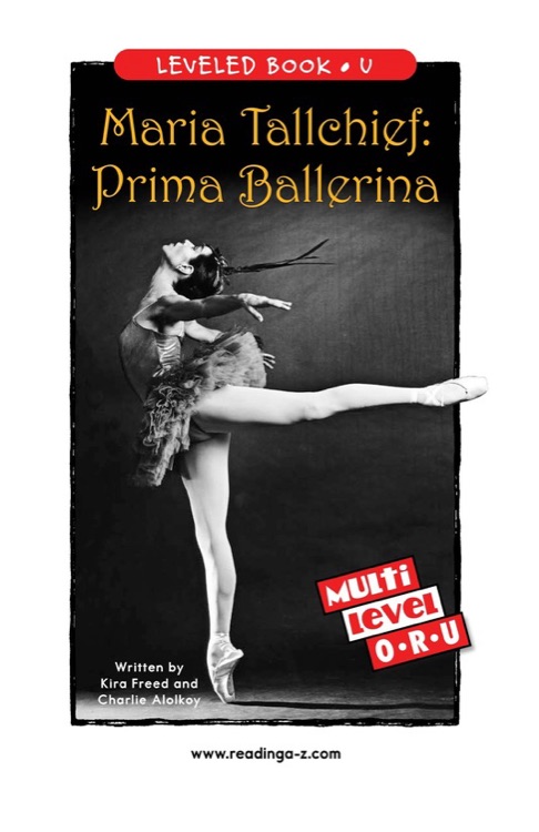 Maria Tallchief: Prima Ballerina (RAZ 