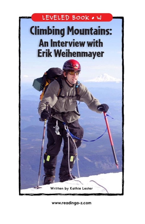 Climbing Mountains: An Interview with 