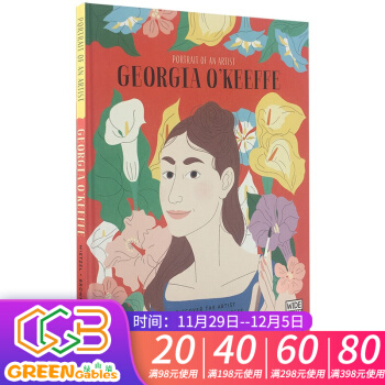 英文原版 Portrait of an Artist Georgia O'k